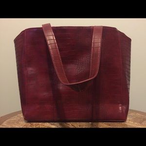 Dark Red Large Neumann Marcus Bag